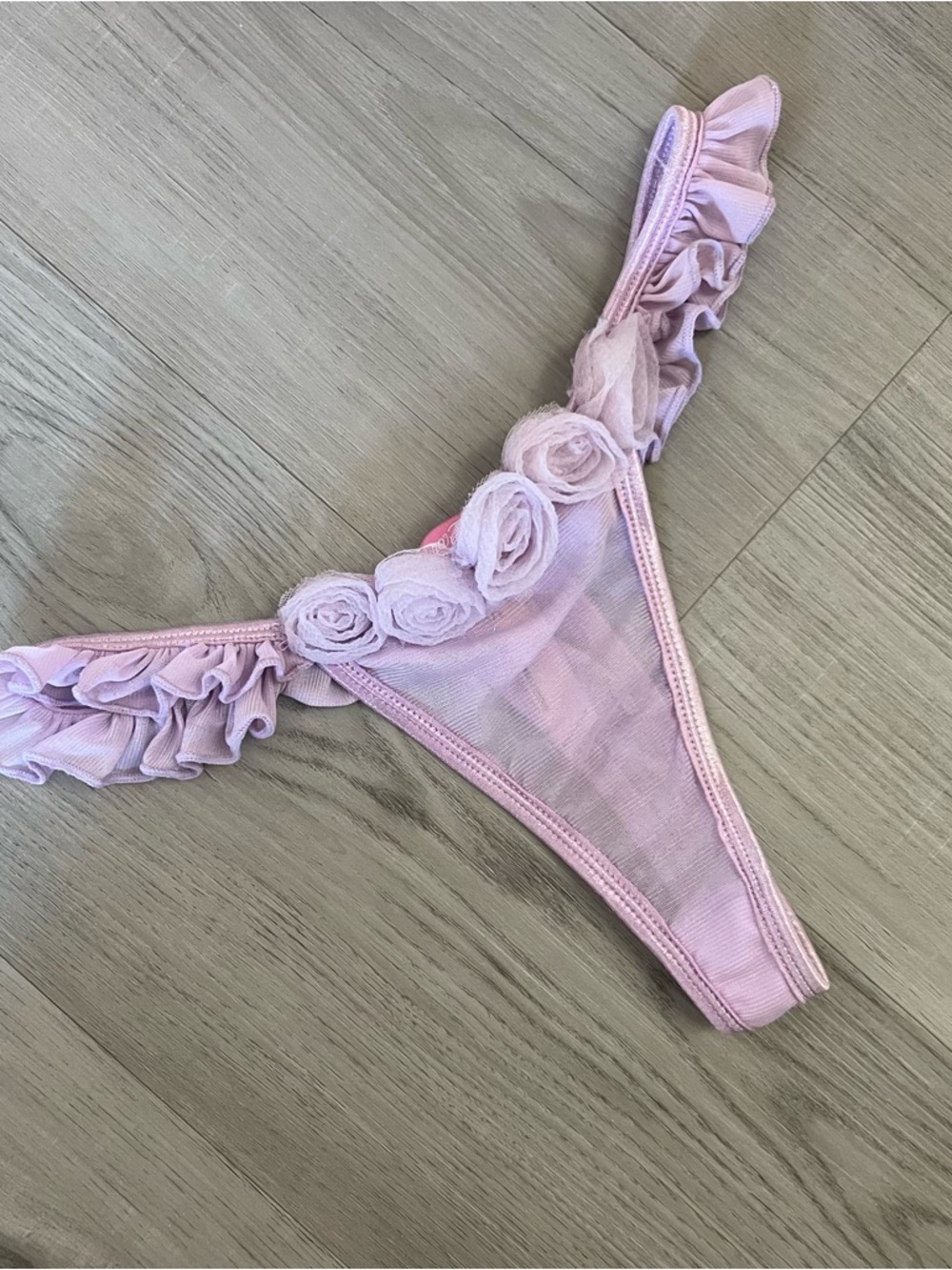 Vintage Victoria's Secret Embroidered Miracle Bra set with dolls kill thong NWT - Picture 9 of 17